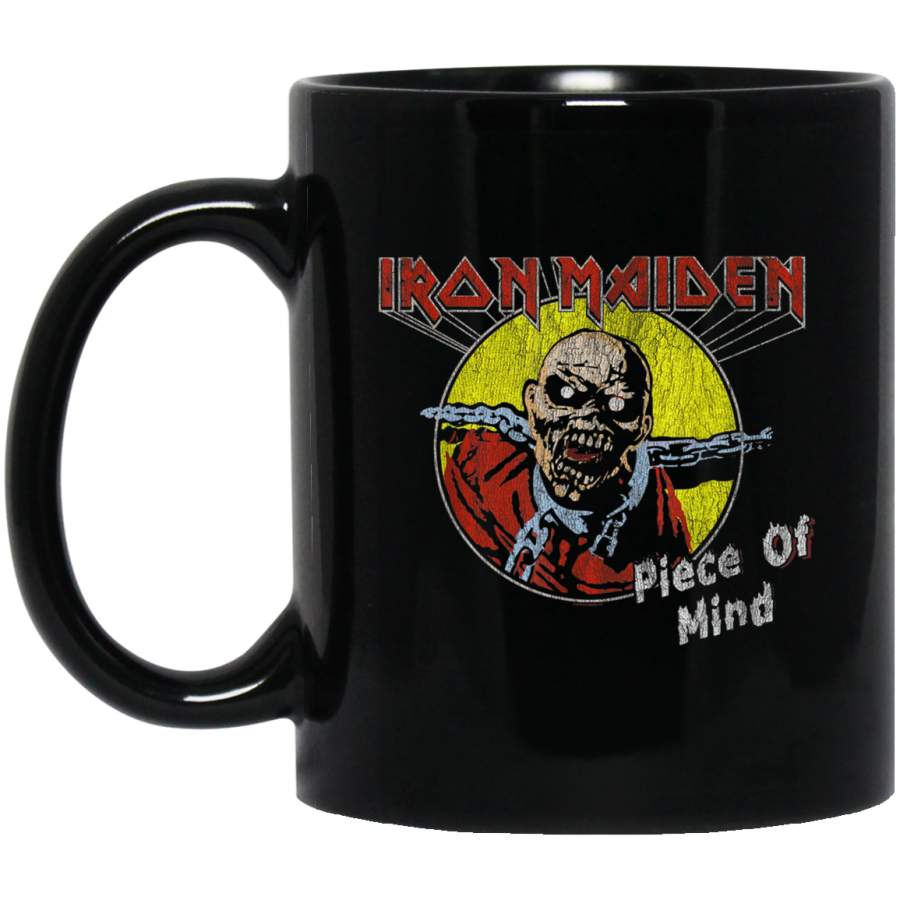 Iron Maiden Vintage Piece of Mind Black Mug