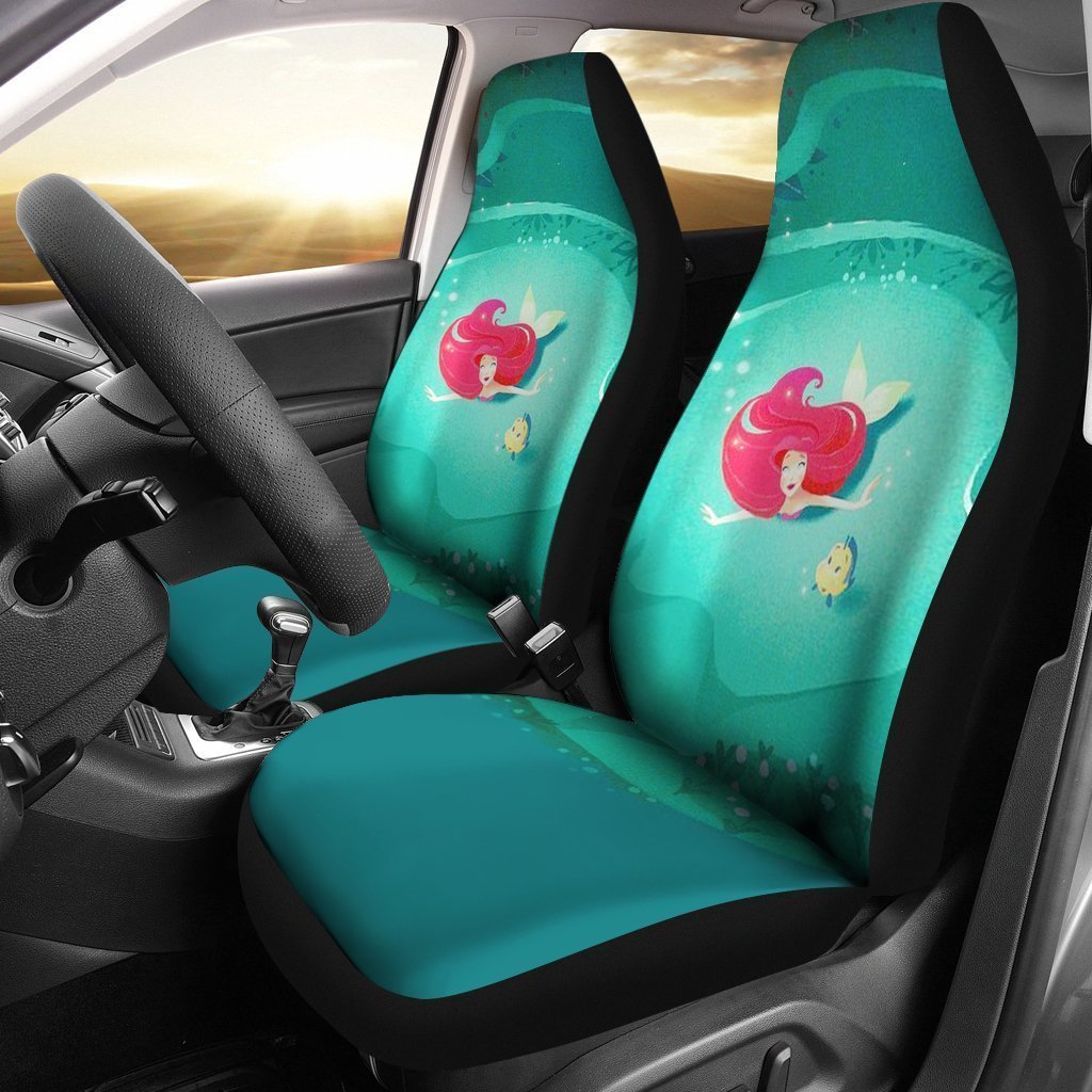 Ariel & Flounder Car Seat Cover