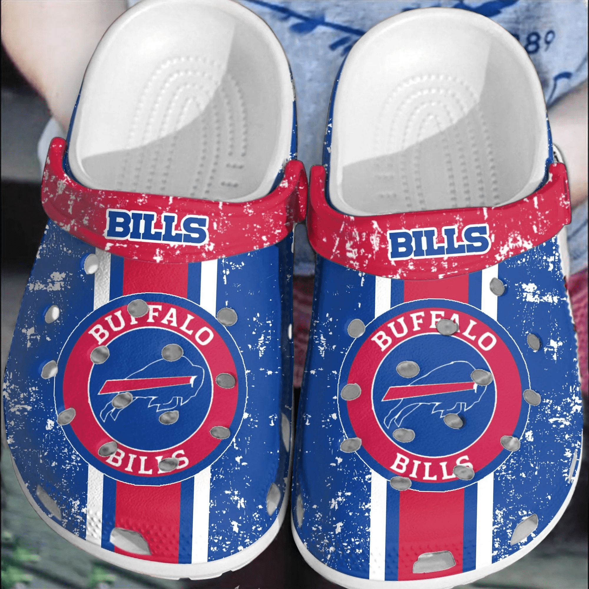 NFL Buffalo Bills Football Crocss Shoes Comfortable Clogs Crocband For Men Women