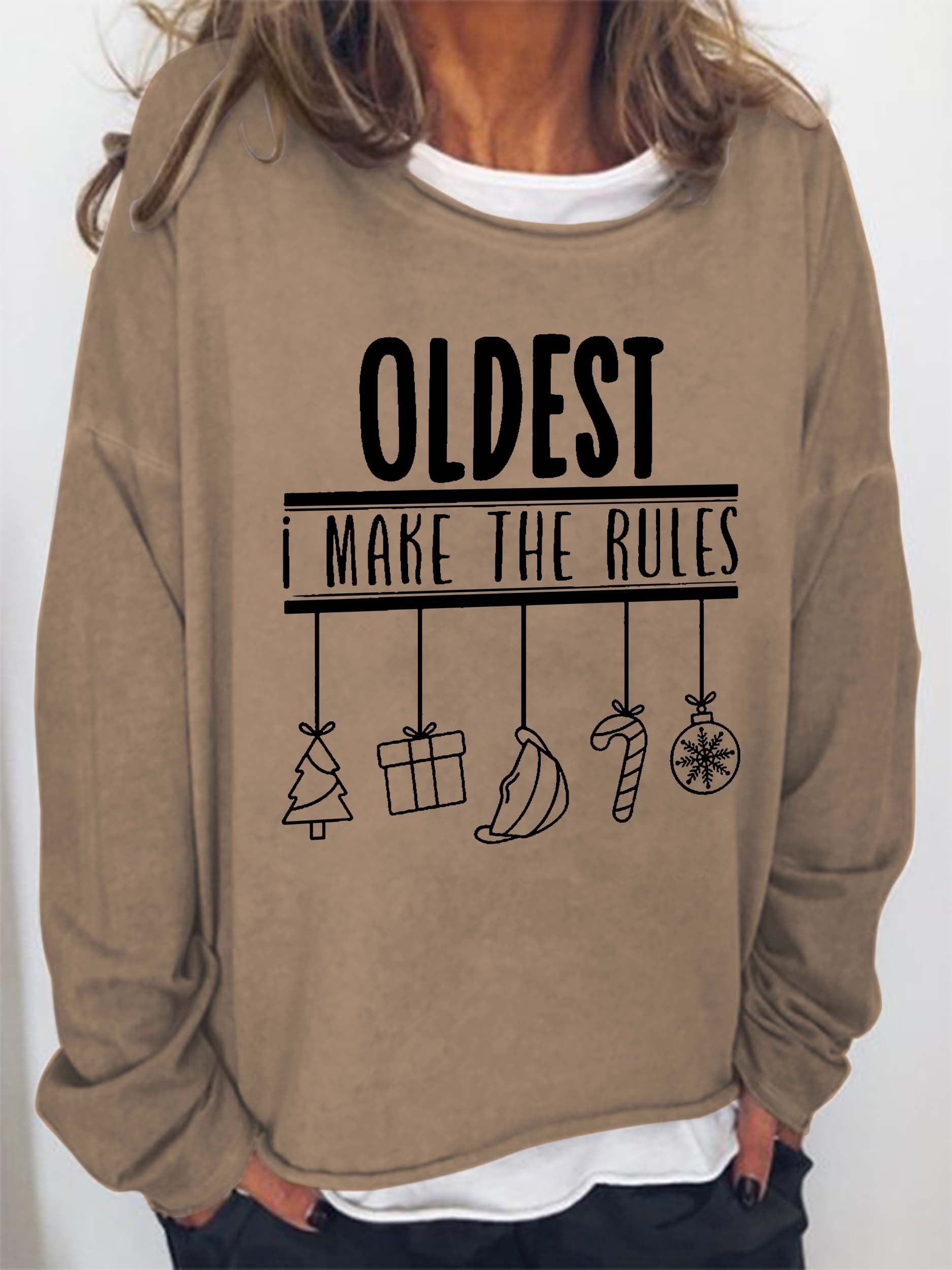 Women’S Oldest I Make The Rules Sweatshirt