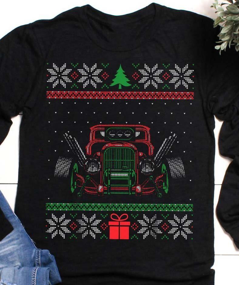 Formula 1 Christmas Cars T Shirt Hoodie Sweater Plus Size S-5Xl