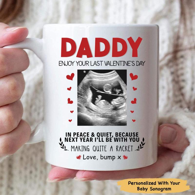 Personalized Daddy Valentine Quite A Racket Mug Gift For Dad