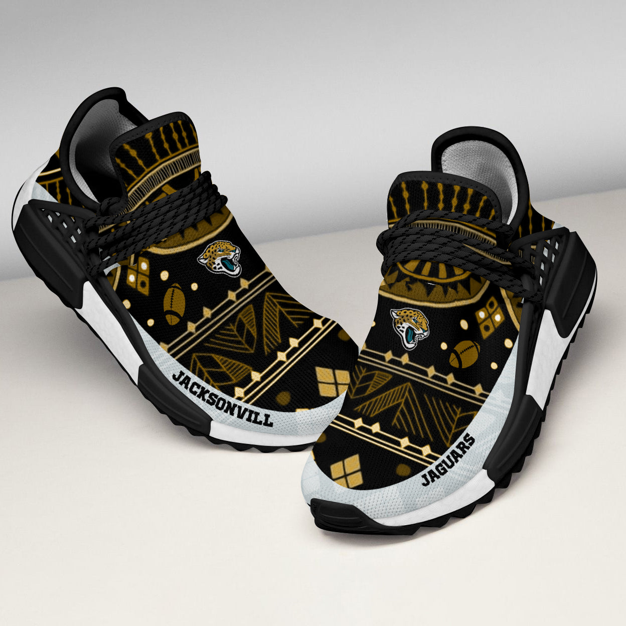 Amazing Pattern Human Race Jacksonville Jaguars Shoes For Fans