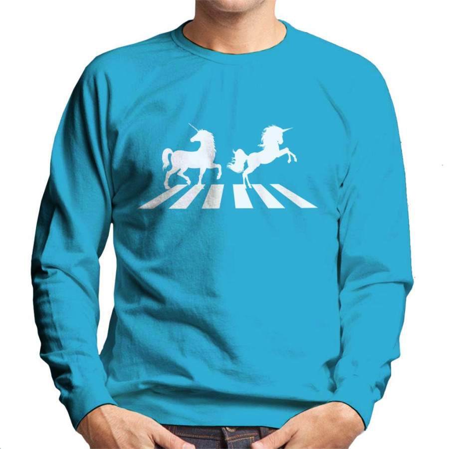 Unicorns Abbey Road Men’s Sweatshirt