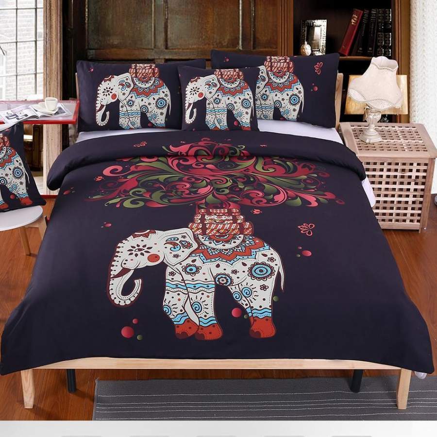 Boho Elephant S 3D Customize Bedding Set Duvet Cover Set Bedroom Set Bedlinen