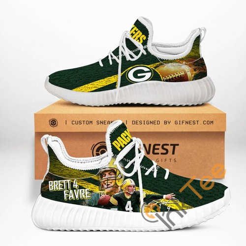 Green Bay Packers Football Team Custom Shoes Personalized Name Yeezy Sneakers