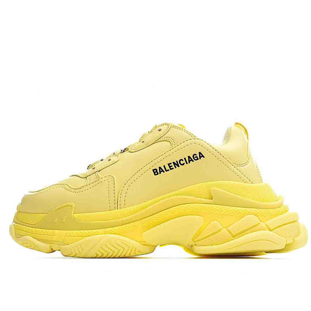 Balenciaga Triple S In Yellow Shoes Sneakers, Women SNK883758384