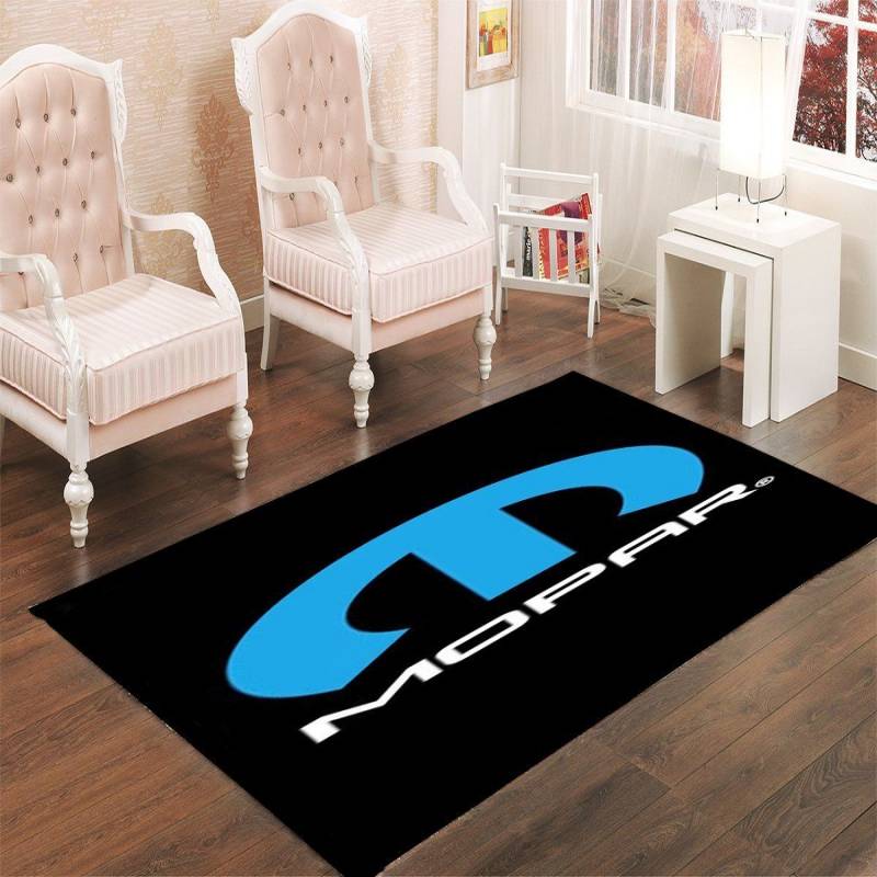 MOPAR LOGO LIVING ROOM CARPET RUGS