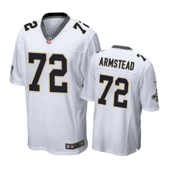 New Orleans Saints Terron Armstead Game White Mens Jersey