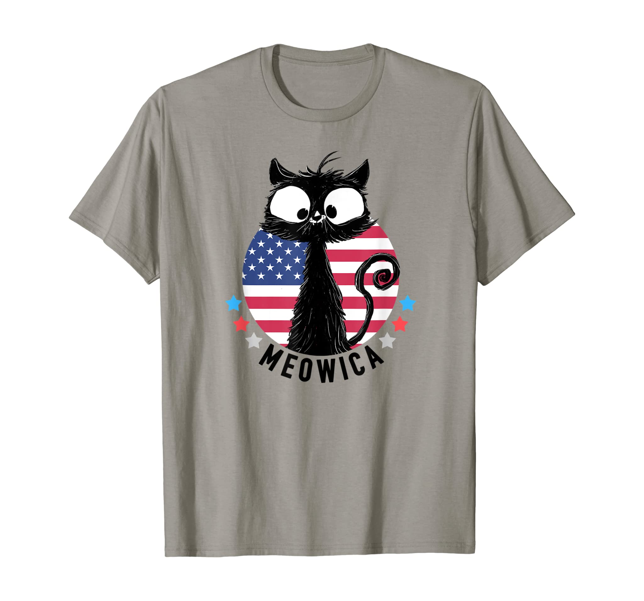 American Flag “MEOWICA” Cat Shirt | 4th of July Cat Shirt T-Shirt