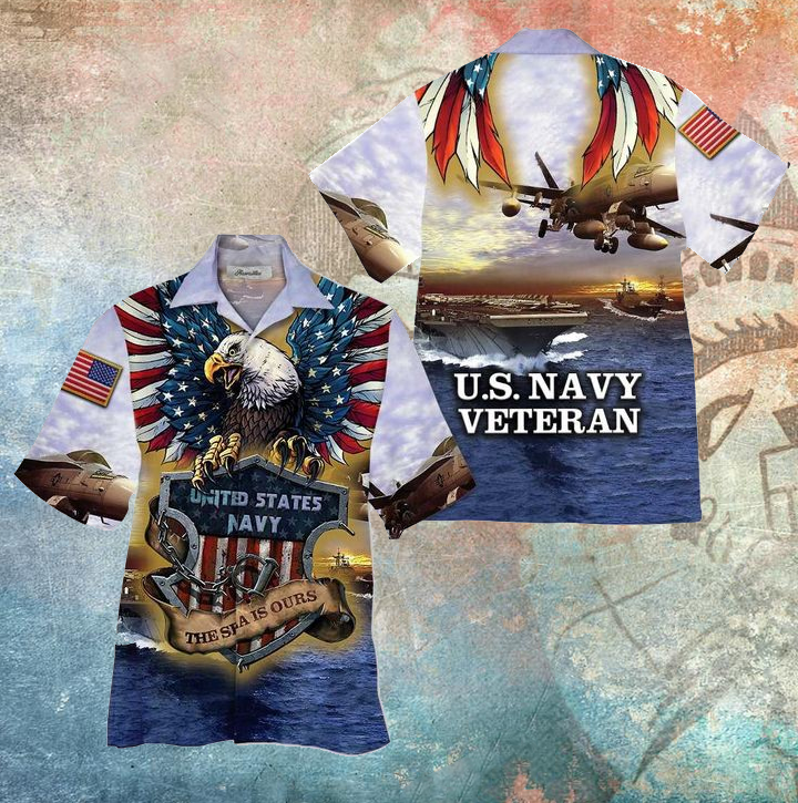 Us Navy Veteran Hawaiian Shirt | For Men & Women | Adult | Hw8414