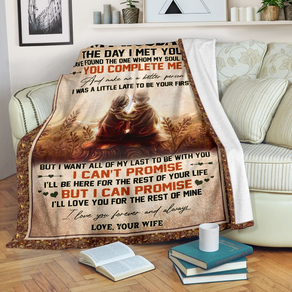 To My Husband Blanket, I Have Dound The One Whom My Soul Loves You Complete Me Gift For Husband From Wife Valentine Day’S Gift Birthday’S Gift Home Decor Bedding Couch Sofa Soft