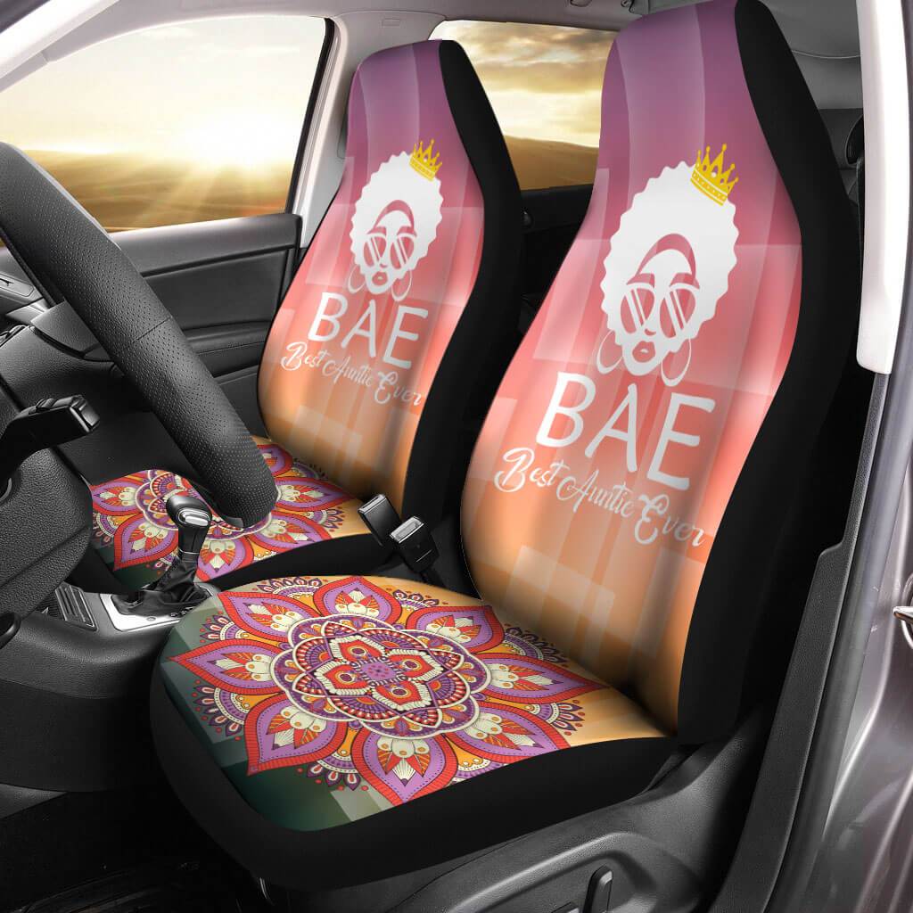 Melanin Automotive Seat Covers Bae Best Auntie Ever Cute Seat Covers