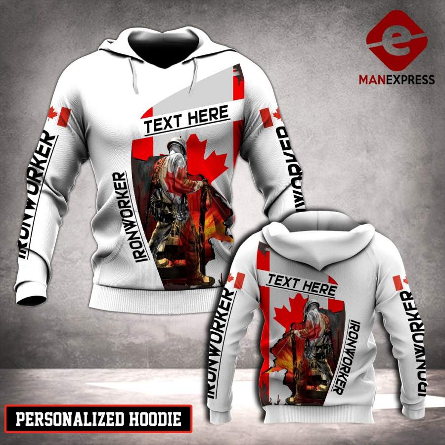 TT CANADA CUSTOMIZE IRONWORKER – GREAT 3D HOODIE WWI