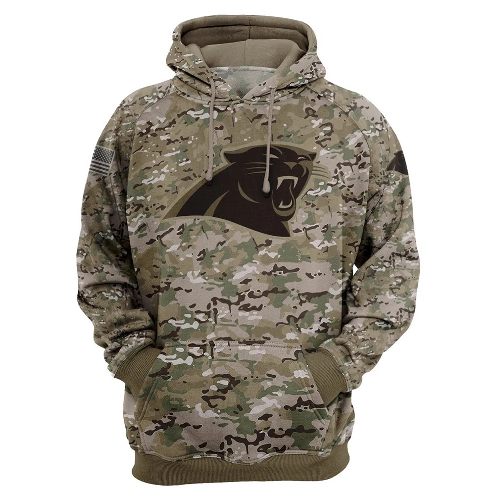 Carolina Panthers Hoodie Army Graphic Sweatshirt Pullover Gift For Fans