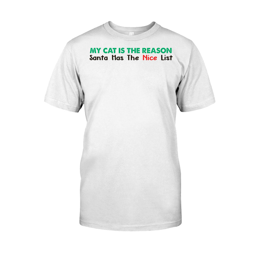 My Cat Is The Reason Santa Has The Naughty List – Personalized Christmas Shirts