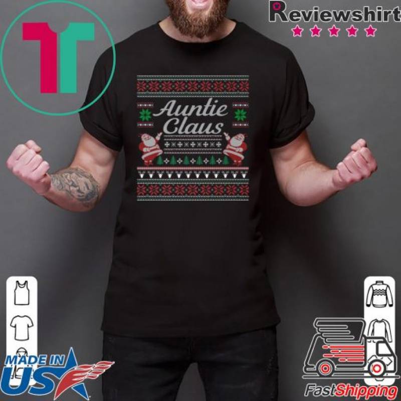 Auntie Claus Ugly Christmas T-Shirt