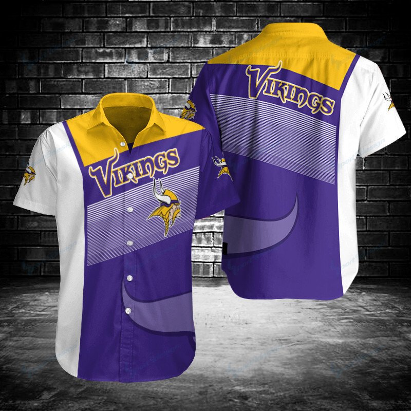 Minnesota Vikings Button Shirt Bb217