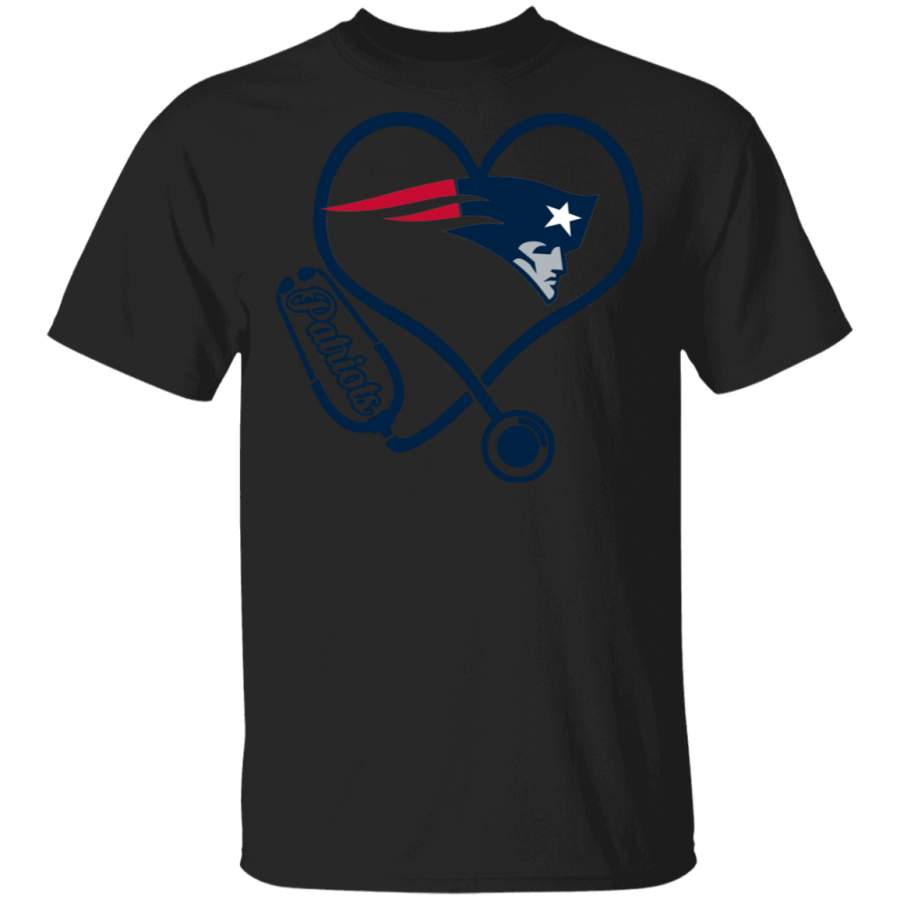 Nurse New England Patriots heart T-Shirt