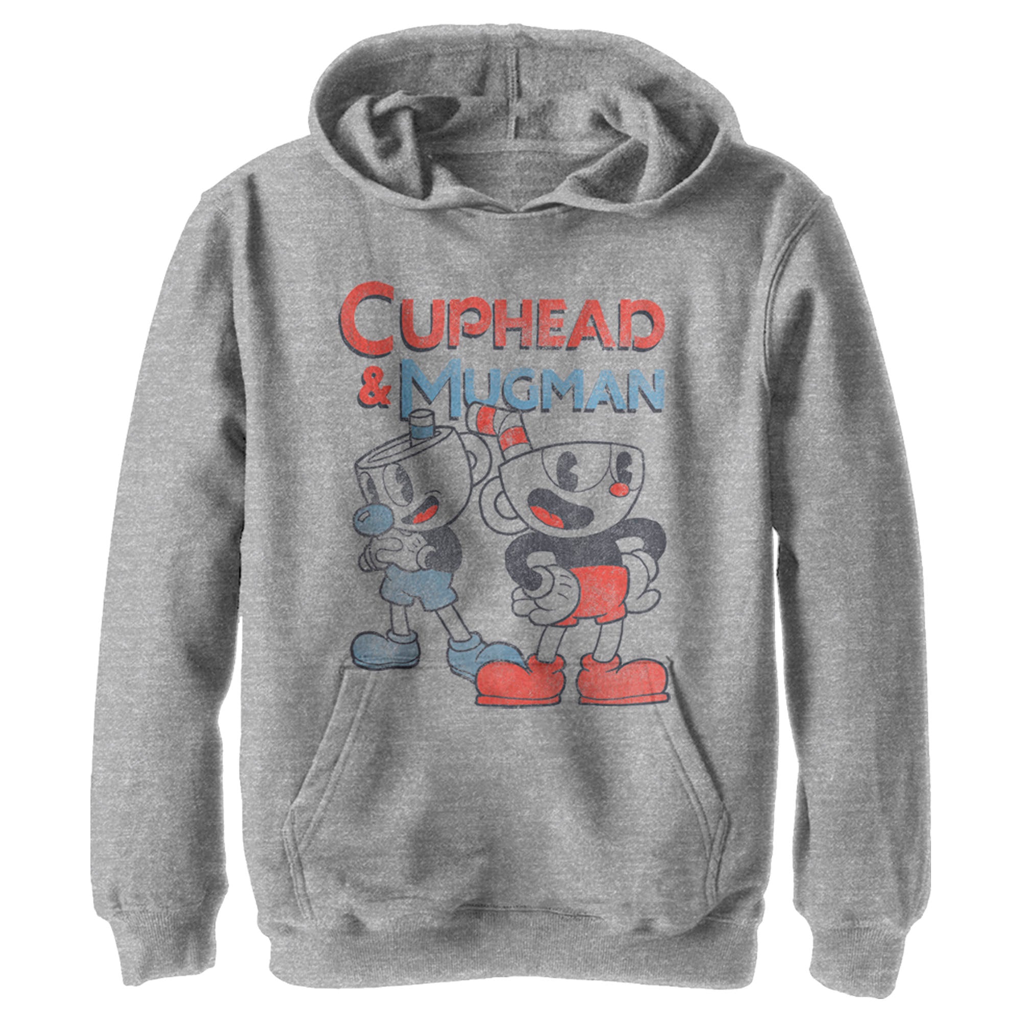 Boy’S Cuphead Best Friend Mugman Pull Over Hoodie