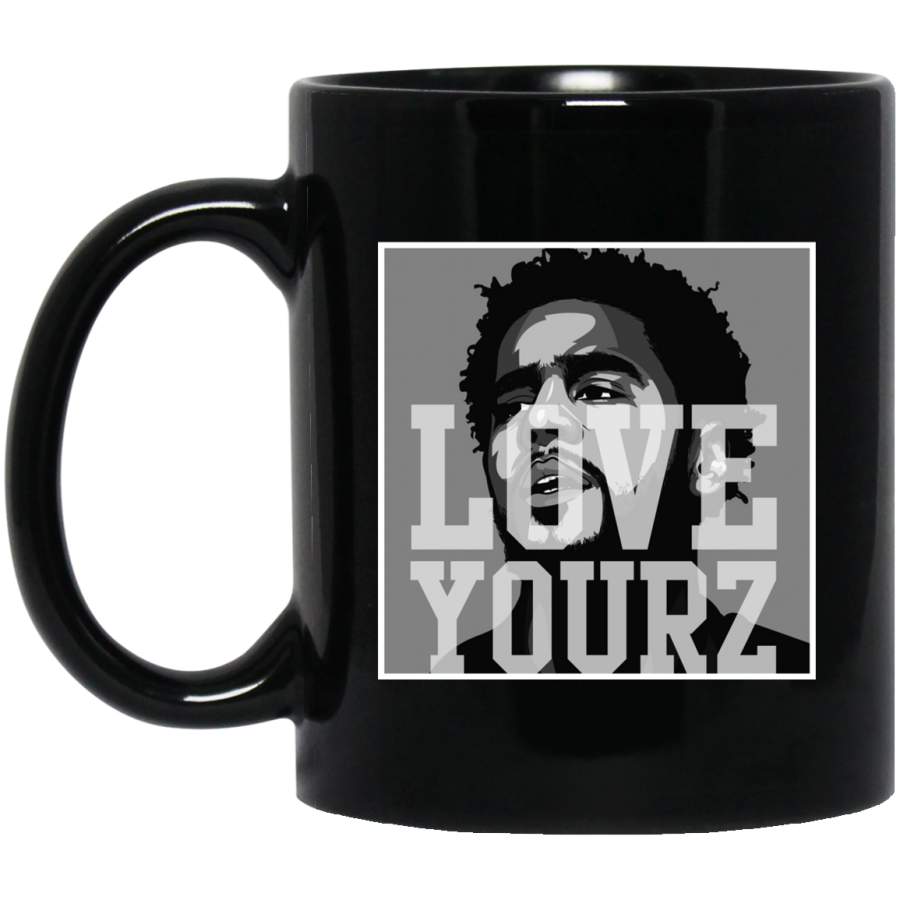 J Cole Love Yourz BM11OZ 11 oz. Black Mug