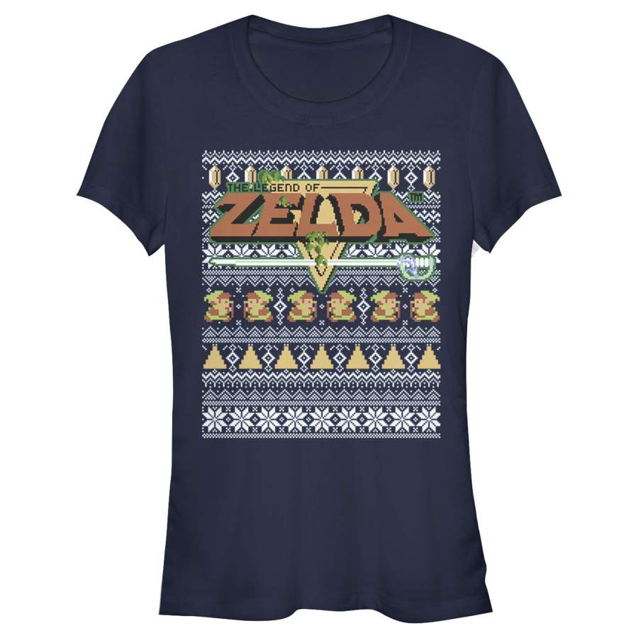 Nintendo Junior’s Ugly Christmas Legend of Zelda  T Shirt