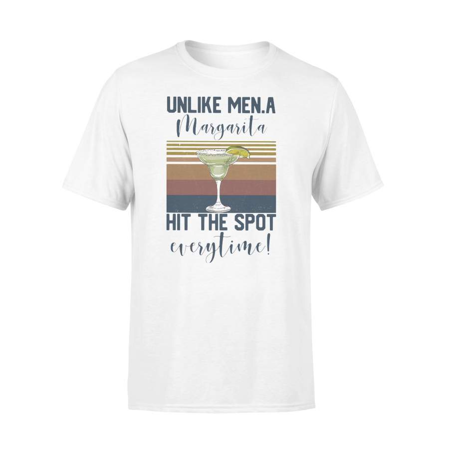 Unlike Mena Margarita Hit The Spot Everytime Vintage Retro T-shirt