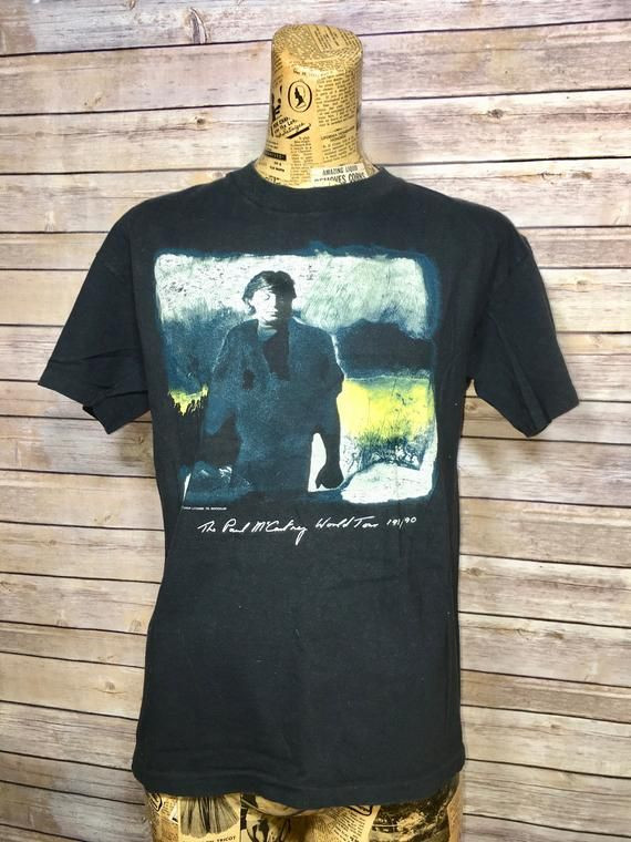 Vintage The Paul Mccartney World Tour 1989 Shirt