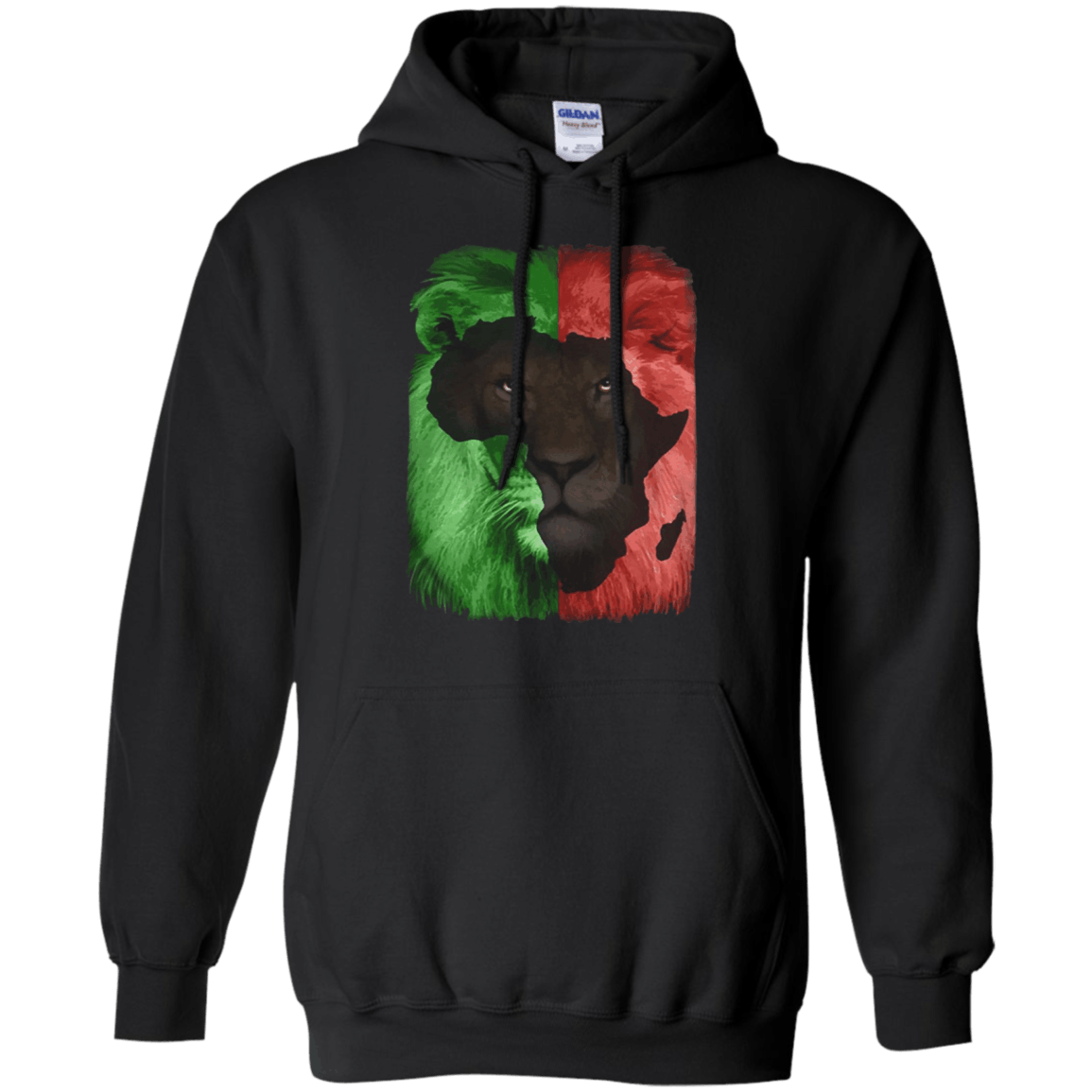 Black pride Lion africa map shirt Hoodie