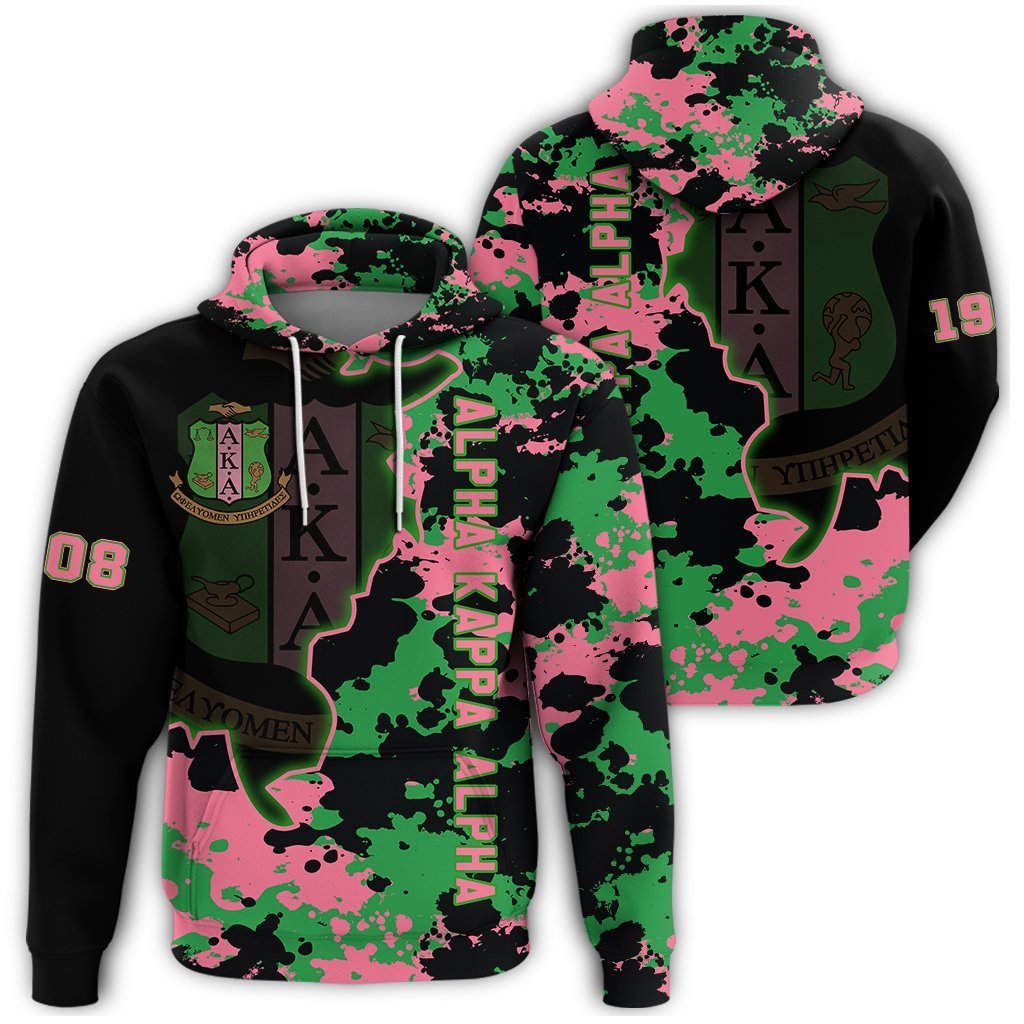 Greek Life Hoodie – Alpha Kappa Alpha Camo Hoodie – Chad Style