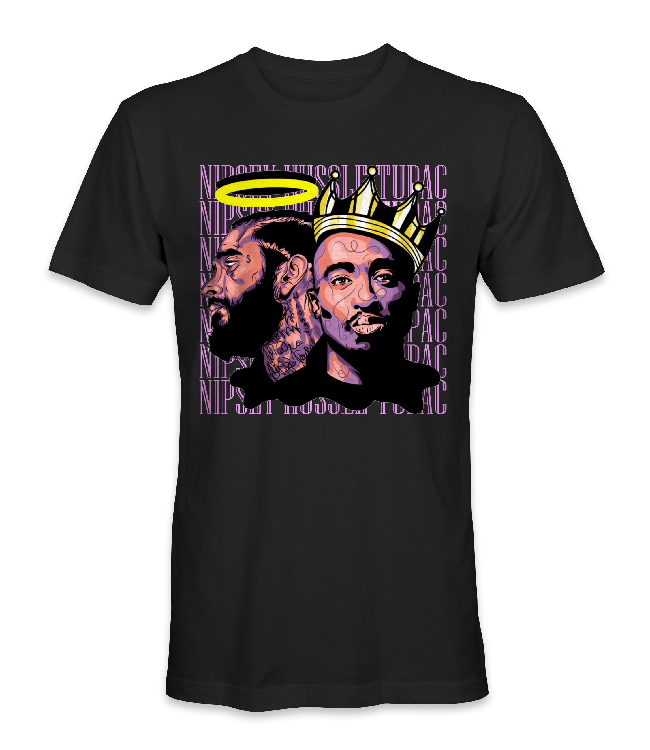 Nipsey Hussle And 2Pac Music Artists T-Shirt - FreeClothing Trending