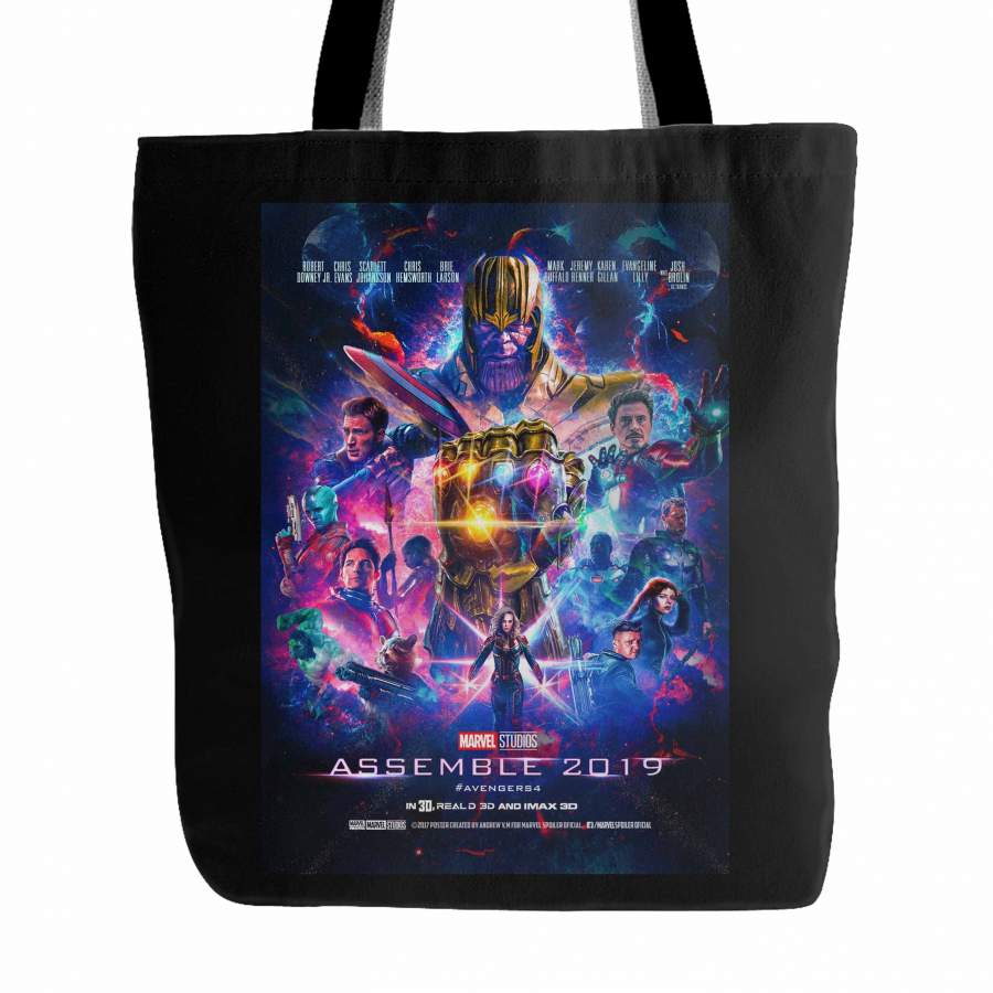 Avenger Endgame Movie Poster Thanos 2 Tote Bag