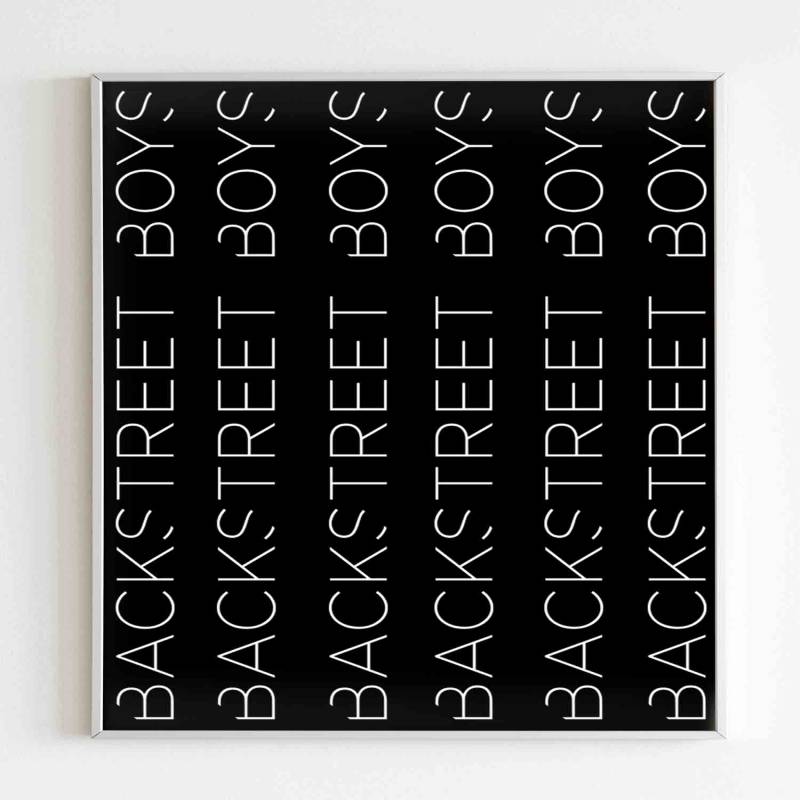 Backstreet Boys Boy Band Logo Poster