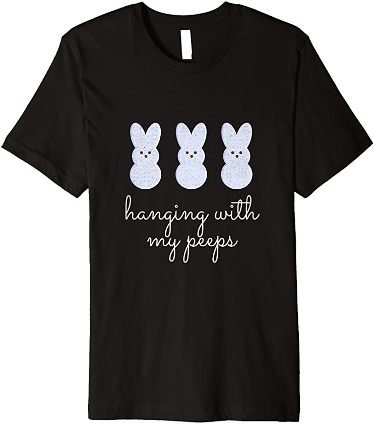 Cute Bunnies Hanging With My Peeps Easter Bunny Premium T-Shirt