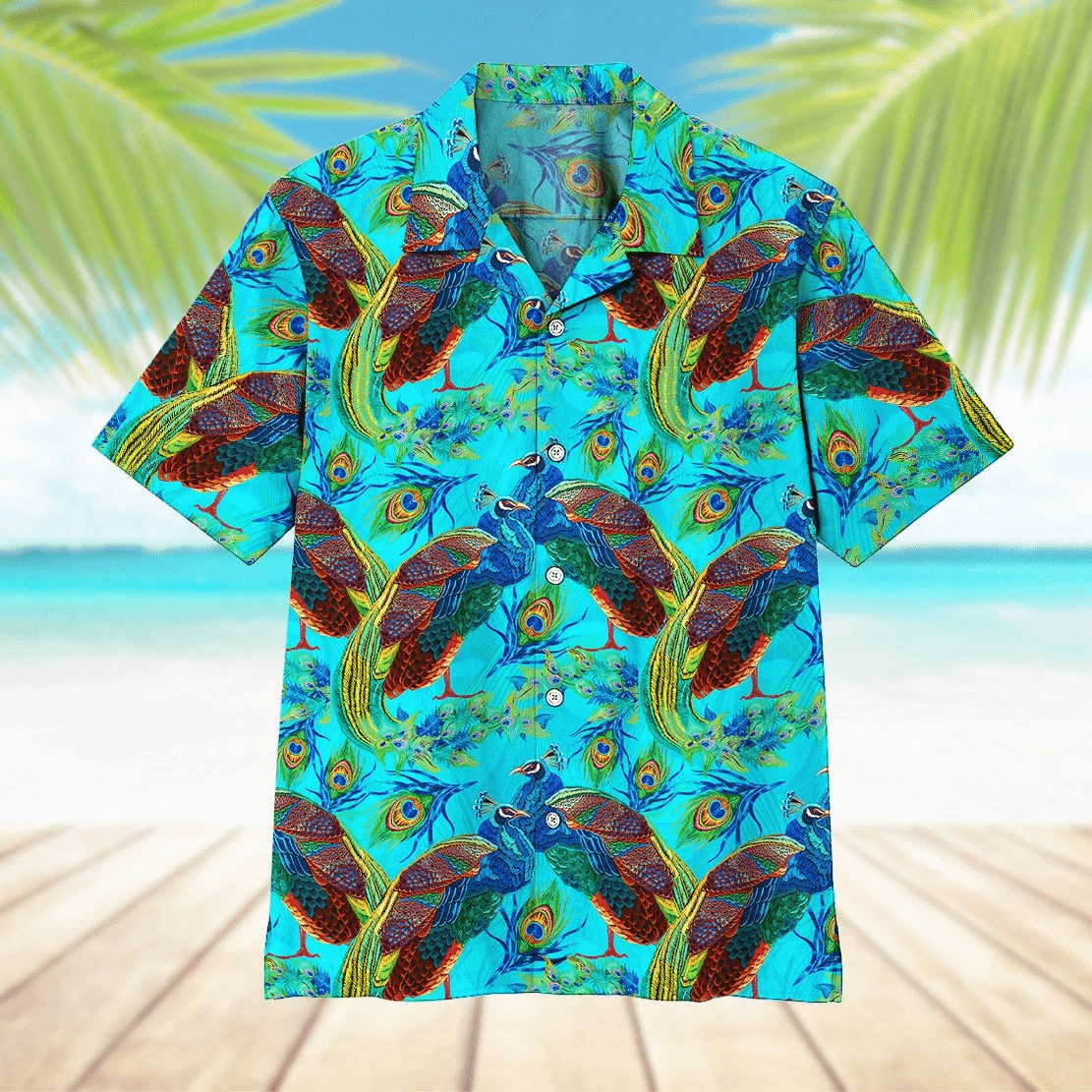 Peacock Hawaii Shirt Unisex Adult Ha76701