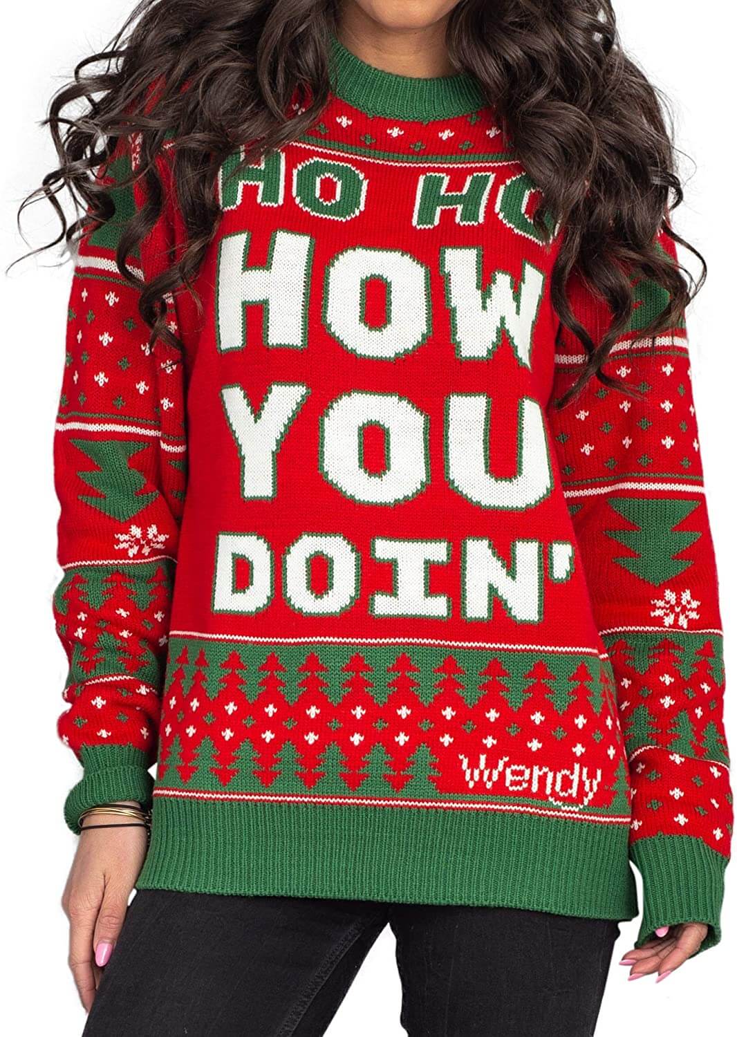 Wendy Williams Red Ho Ho How You Doin’ Ugly Sweater