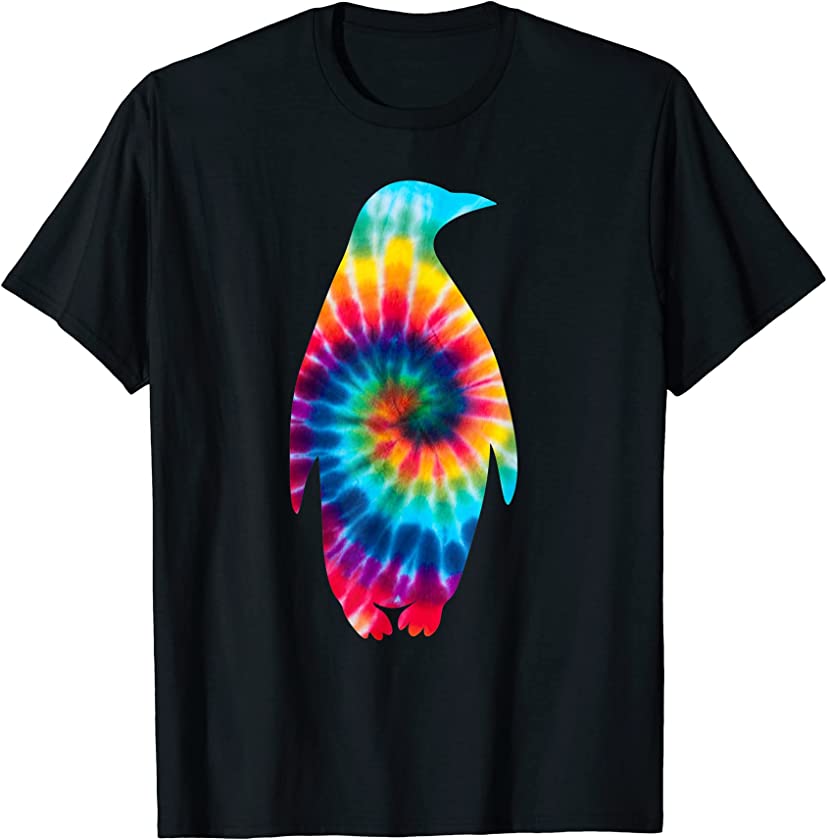 Vintage Penguin Tie Dye Funny Flightless Bird Penguin Lover T-Shirt