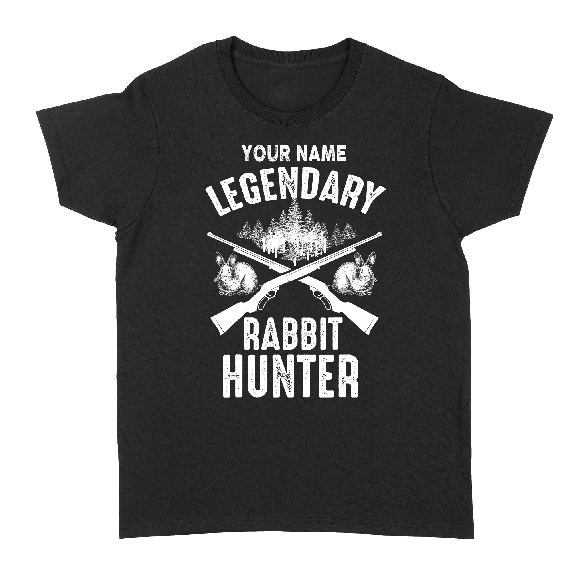 Rabbit Hunter Customize Name – Personalized Gift Women’S T-Shirt – Nqsd246