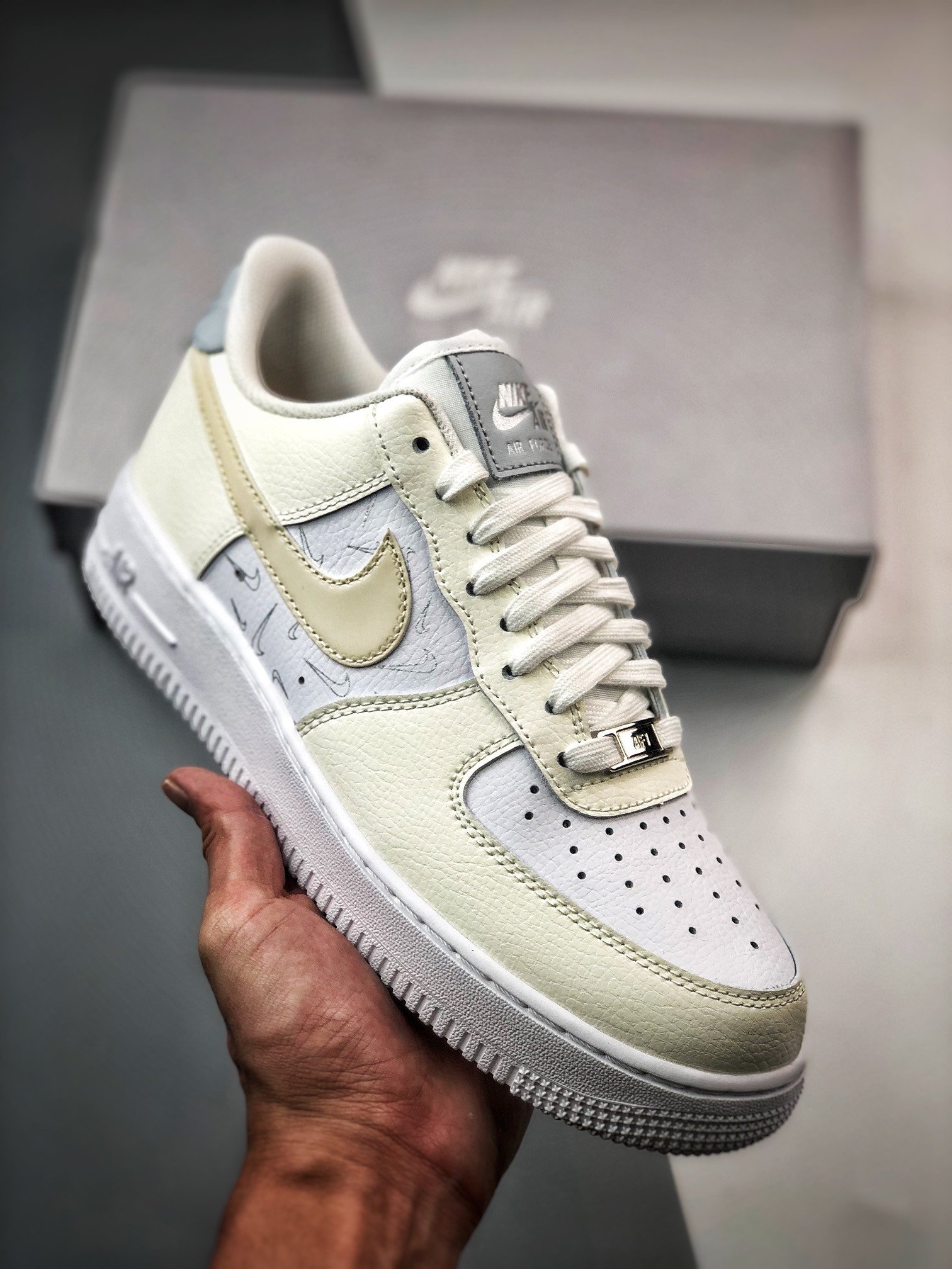 Nike Air Force 1 Low Mini Checks White Sail DR7857-100 5340284