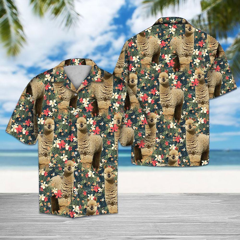 Tropical Alpaca Hawaiian Shirt | For Men & Women | Adult | Hw7995