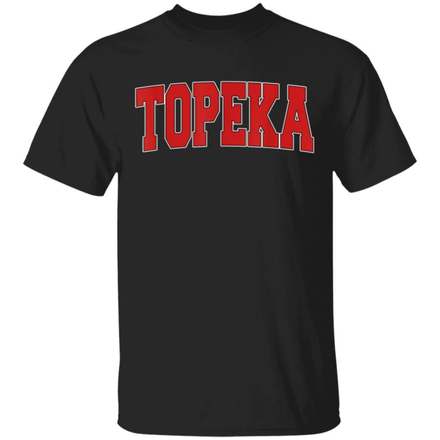 TOPEKA KS KANSAS Varsity Style USA Vintage Sports TShirt Kansas City Football T-Shirt