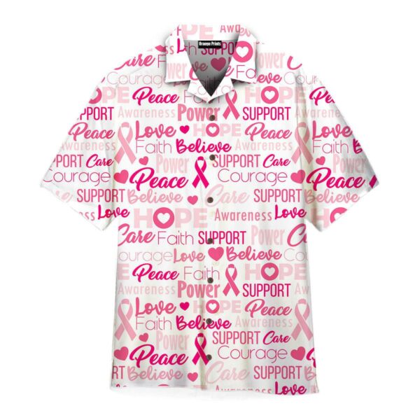 Be Strong Breast Cancer Awarenessl Pattern Hawaii Shirt For Men Women Ha85172