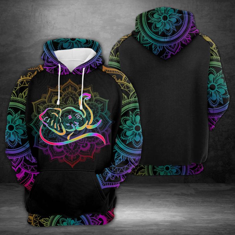 Awesome Elephant H15521 – All Over Print Unisex Hoodie