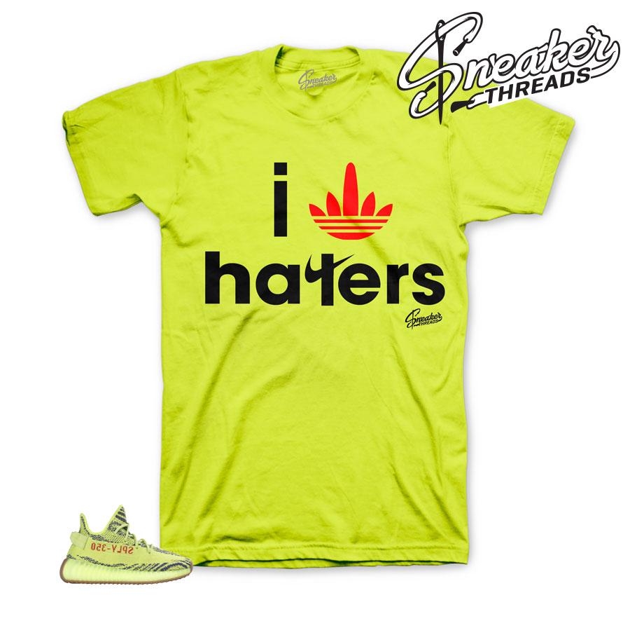 Yeezy Boost Frozen Yellow I Stripe Haters Shirt