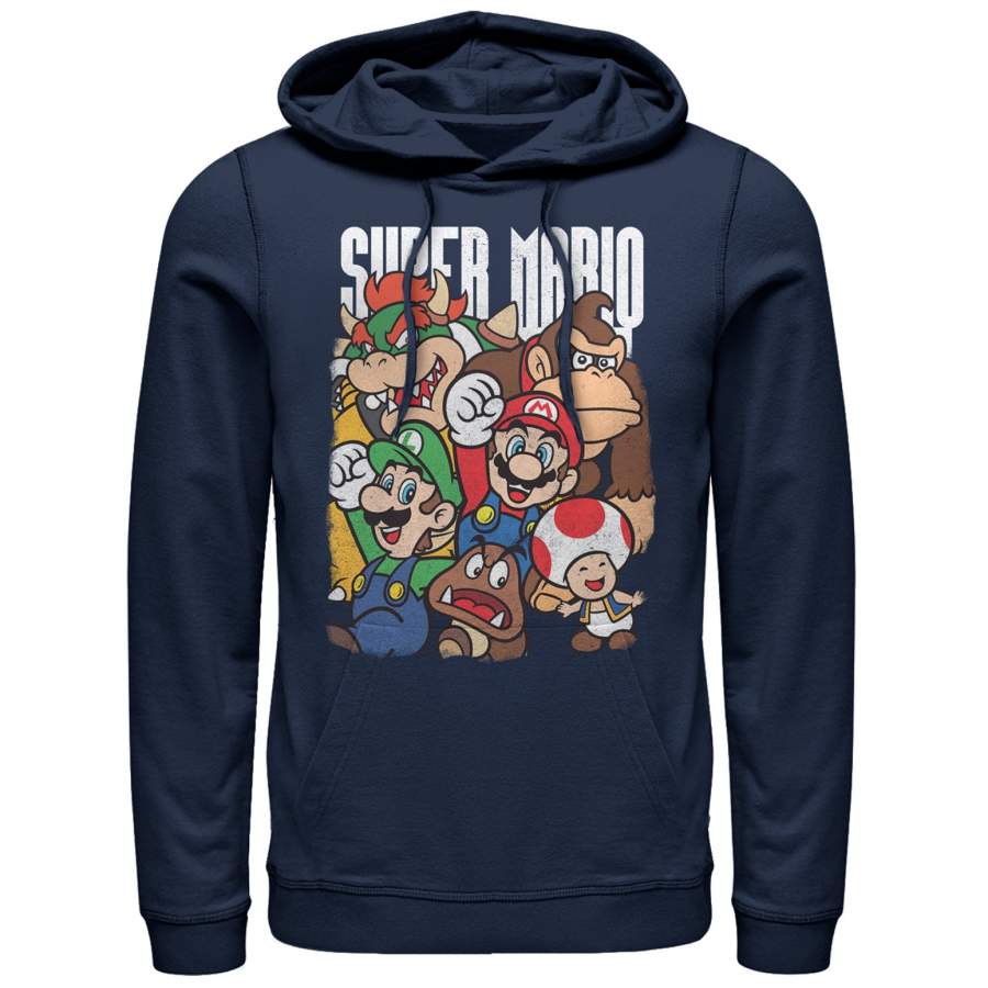 Nintendo Men’s Super Mario Party  Lightweight Hoodie