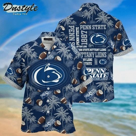 NCCA Penn State Nittany Lions Coconut Blue Hawaiian Shirt