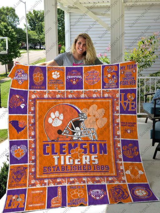 Clemson Tigers Quilt Blanket