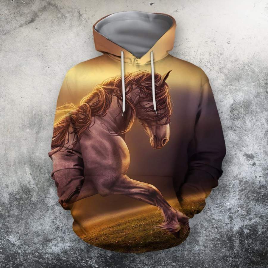 3D All Over Print  Animals Horse Hoodie