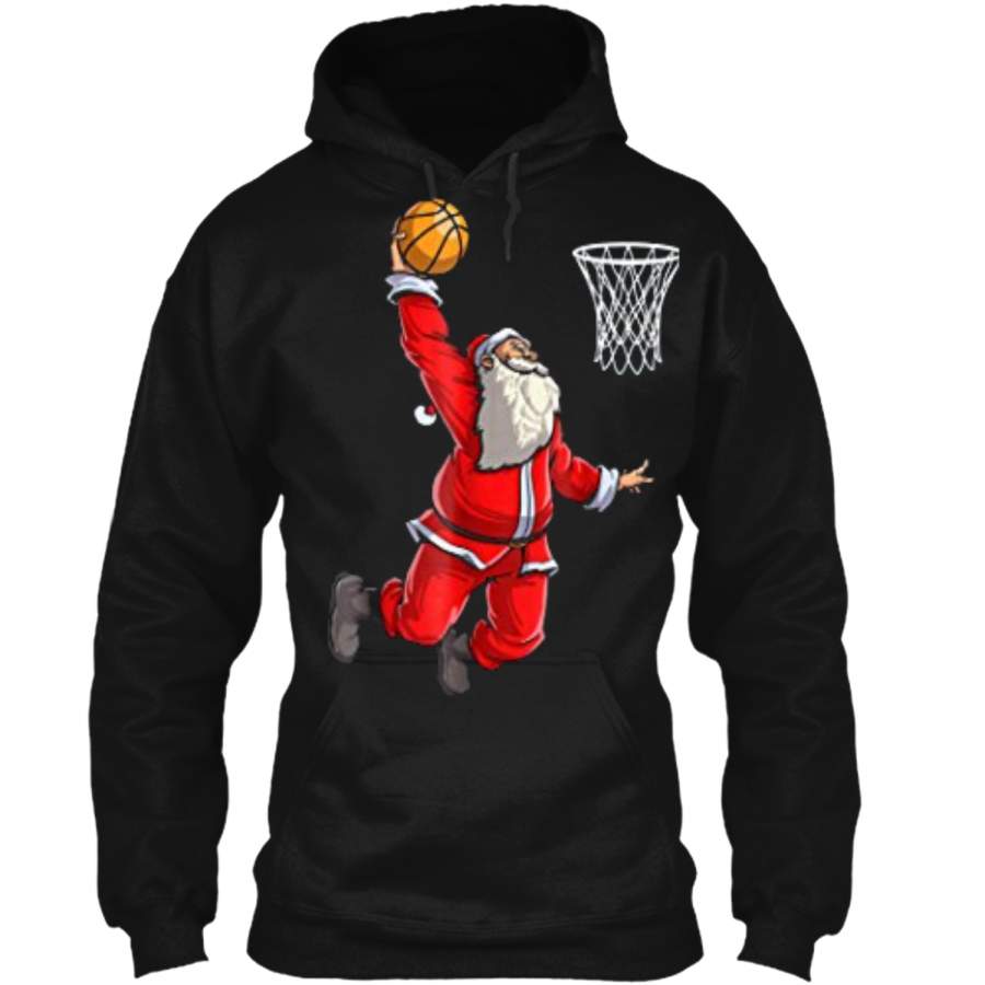 Basketball Santa Christmas Men Boys Ball Sport Gifts Pullover Hoodie   Christmas Gift Ideas