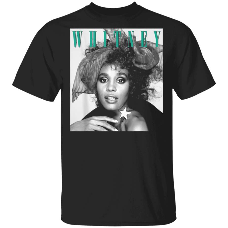 Whitney Houston Official Scarf BW Photo TShirt